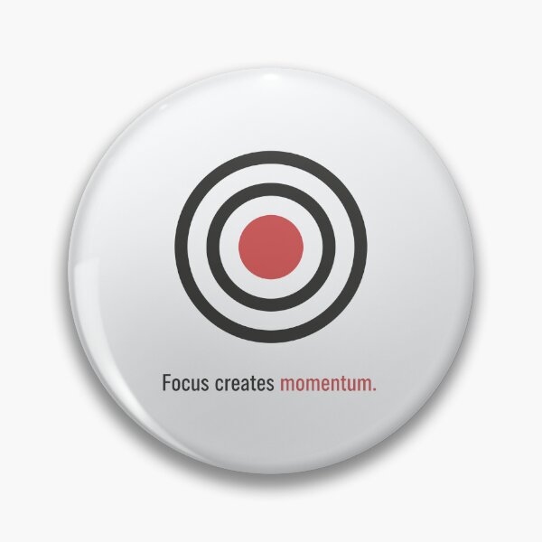 Item preview, Target Bullseye Focus Creates Momentum Quote designed and sold by VibeShift Studio.