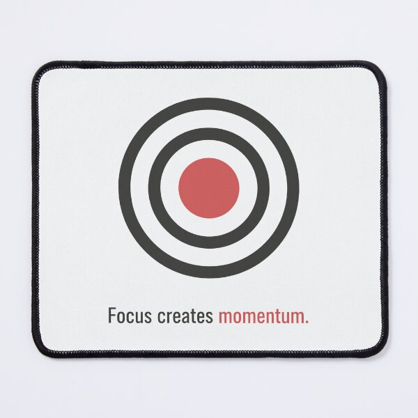 Item preview, Target Bullseye Focus Creates Momentum Quote designed and sold by VibeShift Studio.