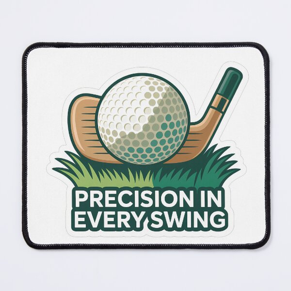 Item preview, Minimalist Golf Scene with Precision Text designed and sold by NiftyWrx.