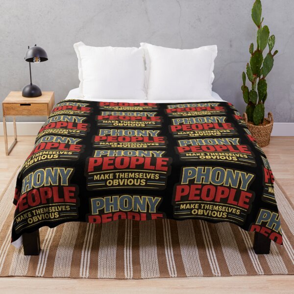 Item preview, Phony People Make Themselves Obvious Funny Typography Shirt designed and sold by TeeTimeTreasure.
