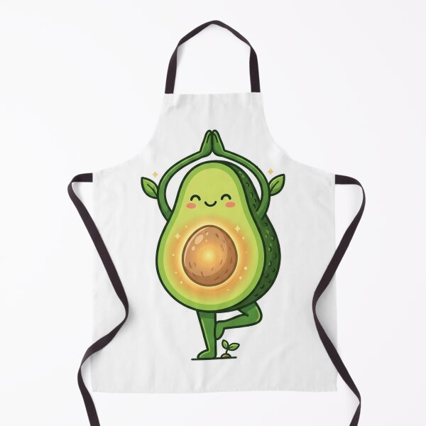 Item preview, Kawaii Avocado Doing Yoga Pose designed and sold by YNAMREG.