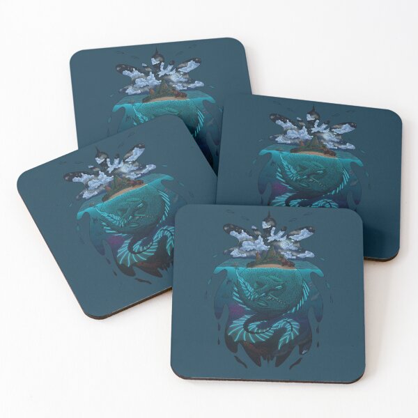 Item preview, Giant Sleeping Leviathan with an Island Growing from his Back designed and sold by TheMossAndMermaid.