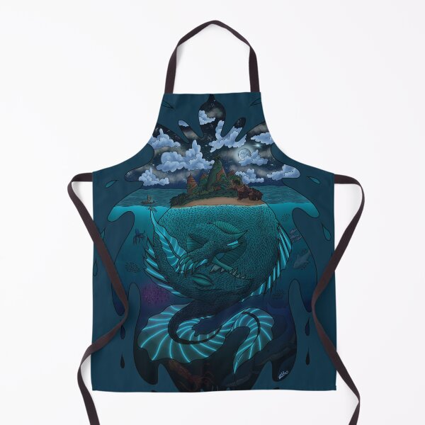 Item preview, Giant Sleeping Leviathan with an Island Growing from his Back designed and sold by TheMossAndMermaid.
