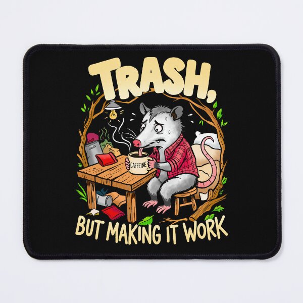 Item preview, Trash but making it work- Anxious possum designed and sold by Roysdisturbia.