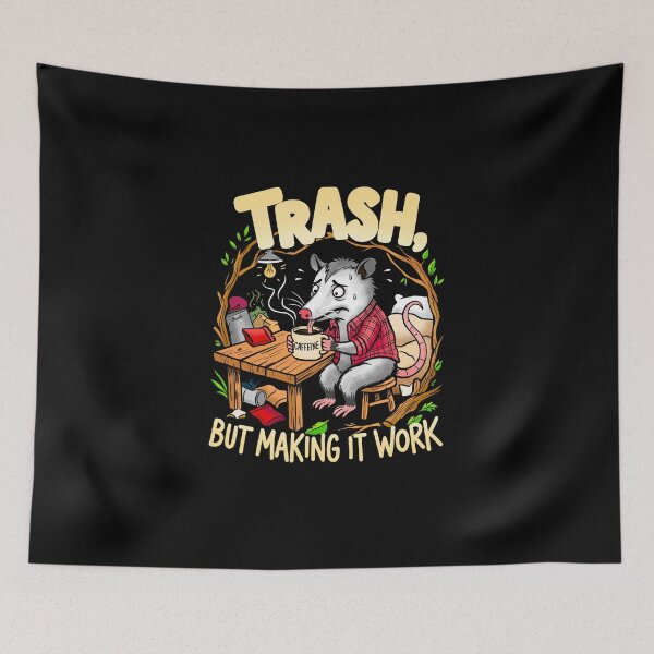 Item preview, Trash but making it work- Anxious possum designed and sold by Roysdisturbia.