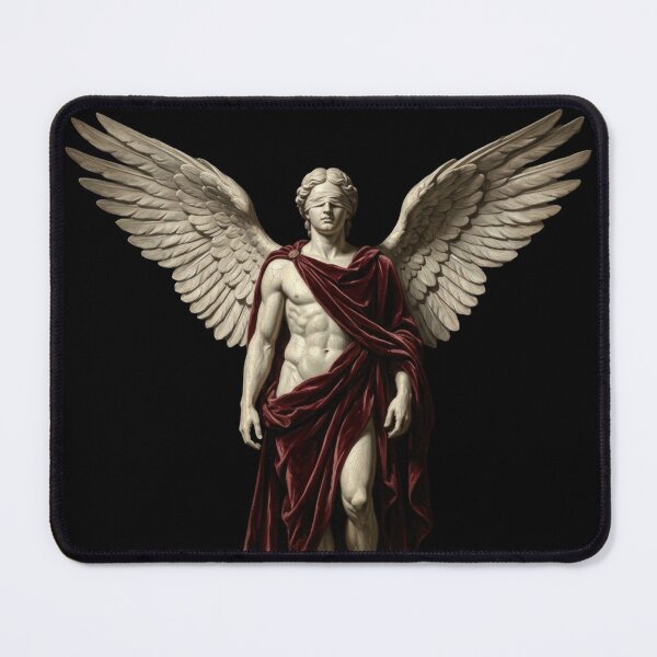 Item preview, Classical Blindfolded Archangel Statue Renaissance Oil Painting designed and sold by Tout-Puissant.