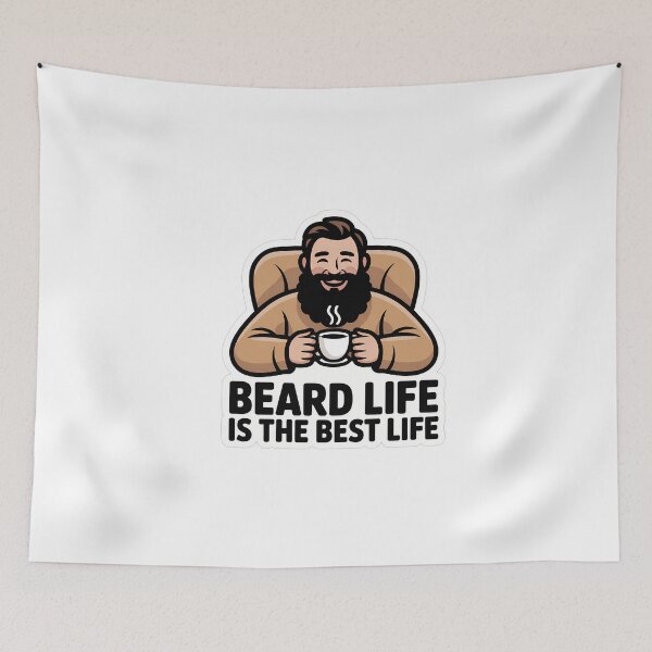 Item preview, Beard Life is the Best Life designed and sold by NiftyWrx.