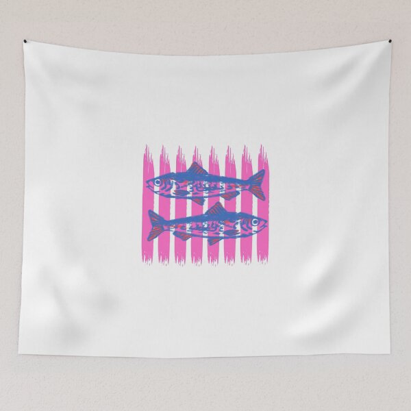Item preview, Pop Art Two Fish Partten Desing designed and sold by KAWAII STUDIO NB.