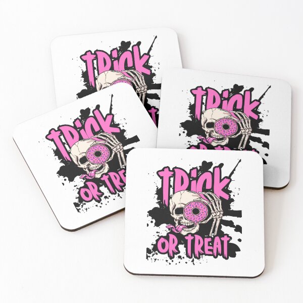 Item preview, Trick or Treat Donut Skull – Funny Halloween design designed and sold by dude-sign.