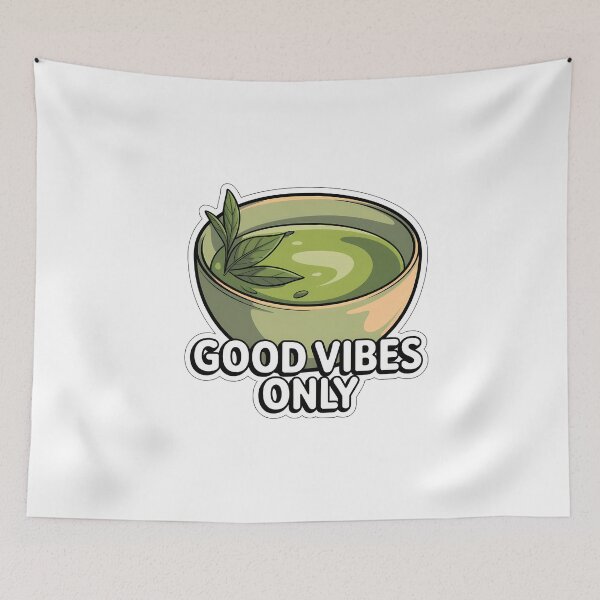 Item preview, Peaceful Matcha Bowl with Good Vibes designed and sold by NiftyWrx.