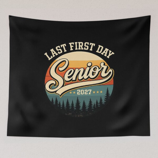 Item preview, Last First Day Senior 2027 Class of 2027 Back to School T-Shirt | Senior Year Graduate Graphic Gift designed and sold by Trendably.