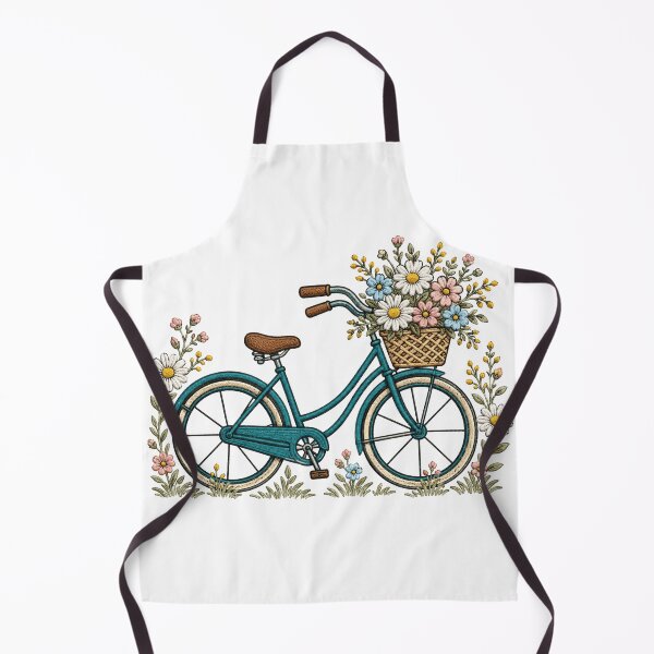 Item preview, Vintage Floral Bicycle Spring Ride designed and sold by WearTheVibe Store.