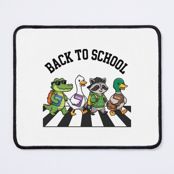 Item preview, Back To School Animals Artwork, Cute Alligator Goose Raccoon Mallard designed and sold by Keingdesign.