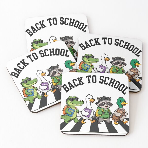 Item preview, Back To School Animals Artwork, Cute Alligator Goose Raccoon Mallard designed and sold by Keingdesign.