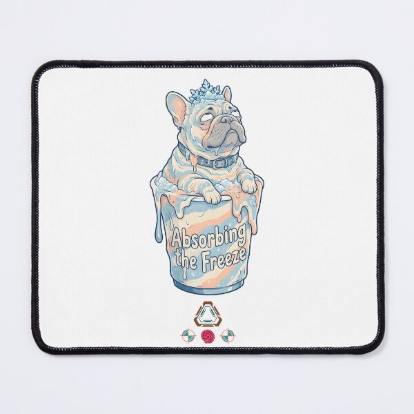 Item preview, Absorbing the Freeze – Funny French Bulldog Brain Freeze Slushy Art designed and sold by Whimsy Trail Co.