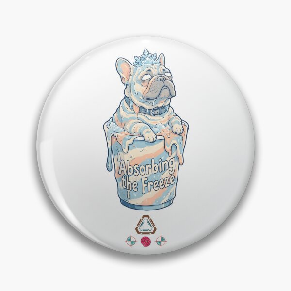 Item preview, Absorbing the Freeze – Funny French Bulldog Brain Freeze Slushy Art designed and sold by Whimsy Trail Co.
