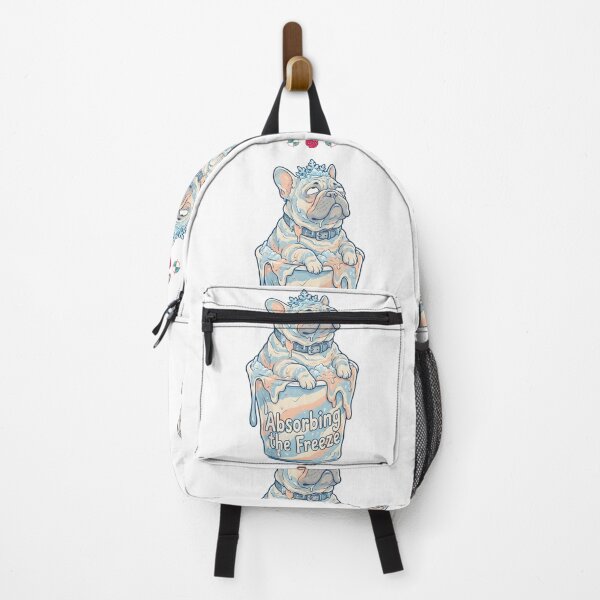 Item preview, Absorbing the Freeze – Funny French Bulldog Brain Freeze Slushy Art designed and sold by Whimsy Trail Co.