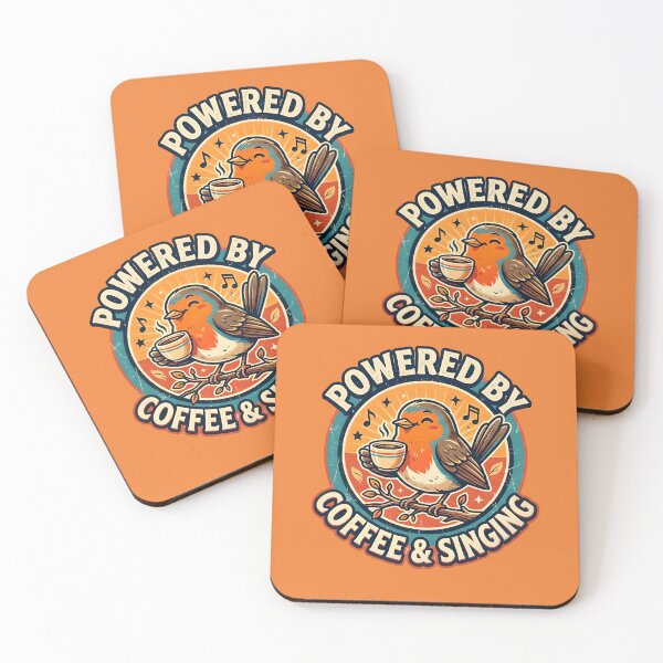 Item preview, Powered by coffee and singing - Robin designed and sold by ParadoxParadox.