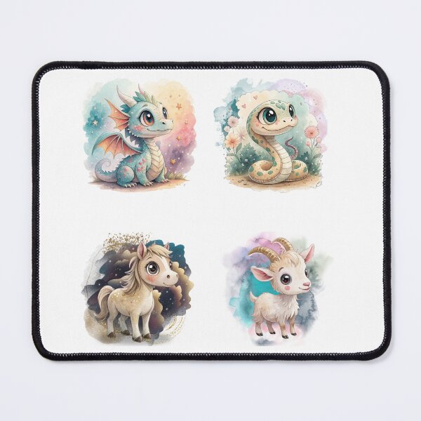 Item preview, Cute Chinese Zodiac Animals Part 2 Sticker Sheet designed and sold by Angellacelin.