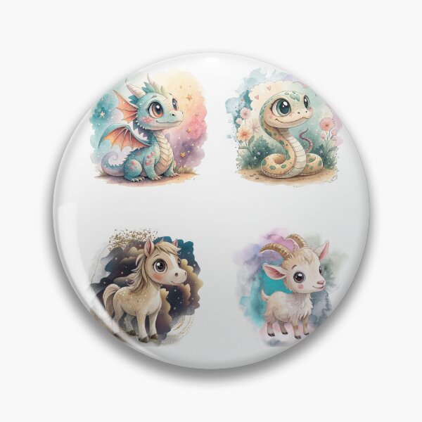 Item preview, Cute Chinese Zodiac Animals Part 2 Sticker Sheet designed and sold by Angellacelin.