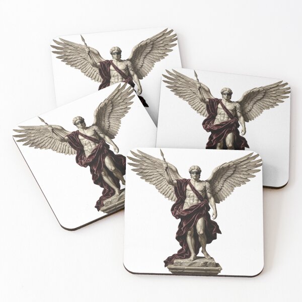 Item preview, Blindfolded Warrior Archangel Statue Renaissance Painting designed and sold by Tout-Puissant.