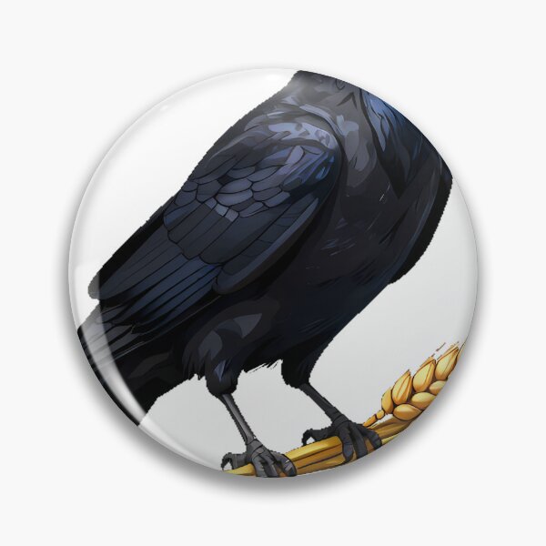 Item preview, Crow on Wheat Sheaf designed and sold by IllumeInk.