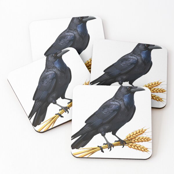 Item preview, Crow on Wheat Sheaf designed and sold by IllumeInk.