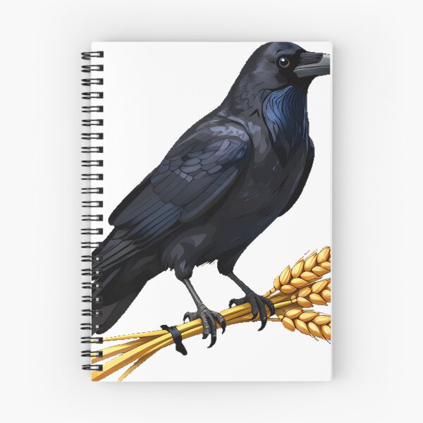 Item preview, Crow on Wheat Sheaf designed and sold by IllumeInk.