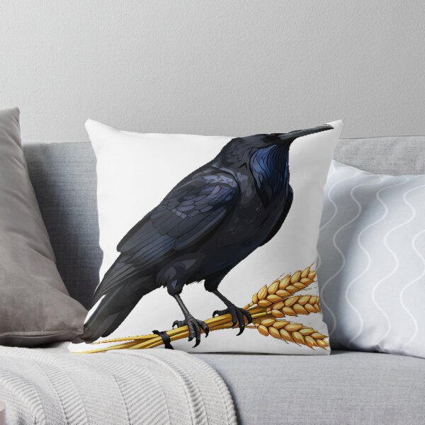 Item preview, Crow on Wheat Sheaf designed and sold by IllumeInk.