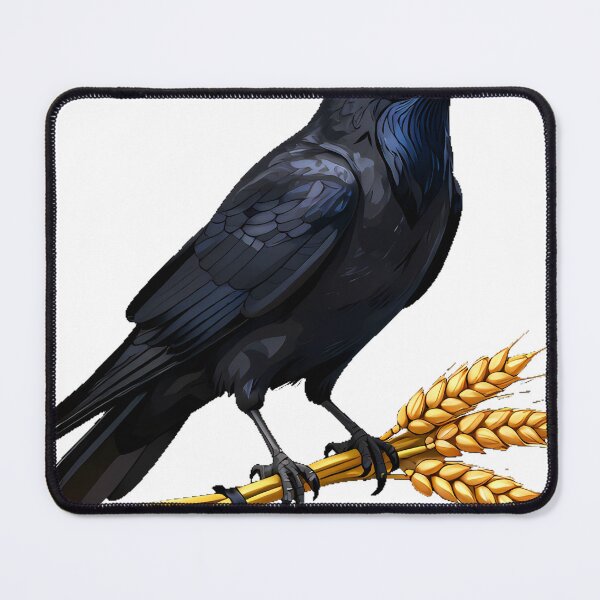 Item preview, Crow on Wheat Sheaf designed and sold by IllumeInk.