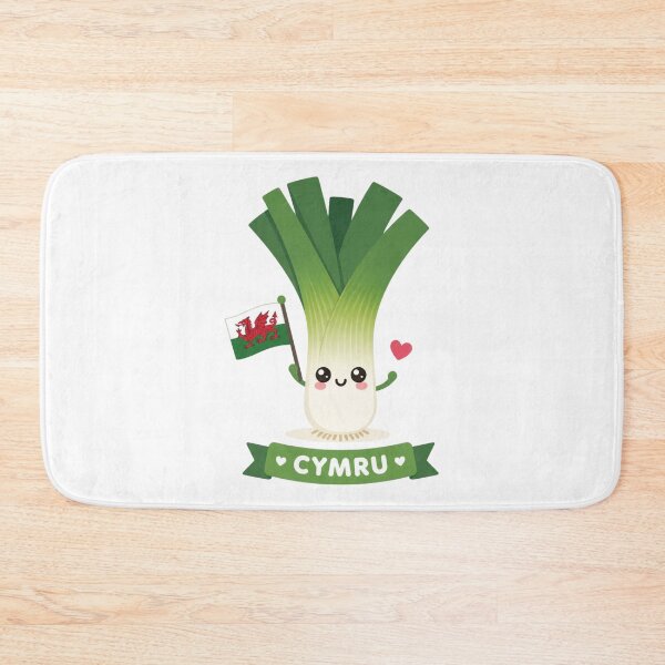 Item preview, ​Cute Kawaii Welsh Leek with Cymru Flag designed and sold by Cerys-GS.