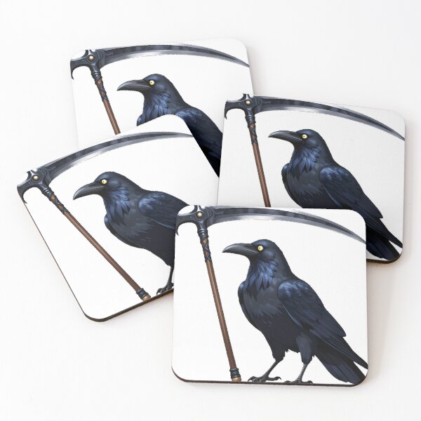 Item preview, Raven with Ceremonial Scythe designed and sold by IllumeInk.