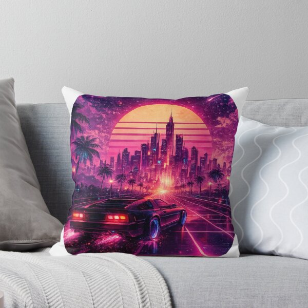 Item preview, Neon Sunset Retro Future Drive designed and sold by Del4xe.