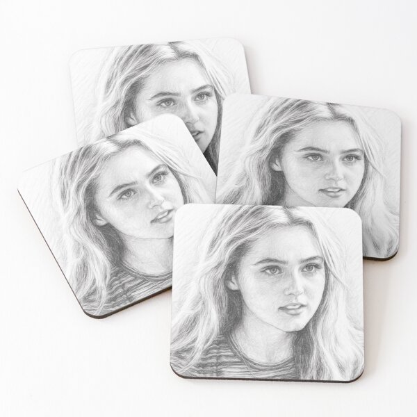 Item preview, Blonde Actress Pencil Sketch | Black and White Celebrity Inspired Portrait Art designed and sold by Leon Woods Pencil Art.