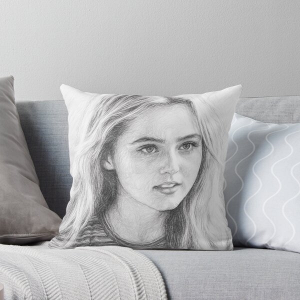 Item preview, Blonde Actress Pencil Sketch | Black and White Celebrity Inspired Portrait Art designed and sold by Leon Woods Pencil Art.