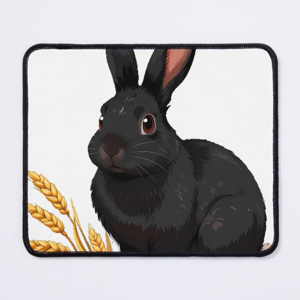 Item preview, Black Hare Among Wheat designed and sold by IllumeInk.