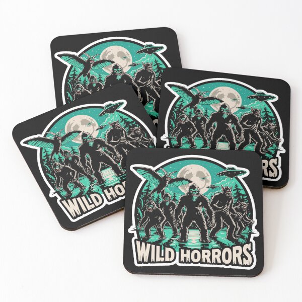 Item preview, Wild Horrors Bigfoot Werewolf Mothman and UFO Cryptid Design designed and sold by Mirokesting44.