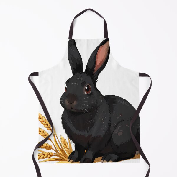 Item preview, Black Hare Among Wheat designed and sold by IllumeInk.