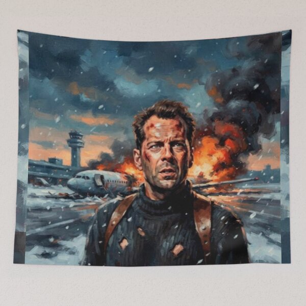 Item preview, Die Hard 2 Action Thriller Fine Art Tribute designed and sold by Art's Diner.