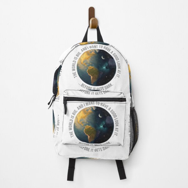 Item preview, The World Is Big – Day and Night Earth Quote Design designed and sold by GabeMountainArt.