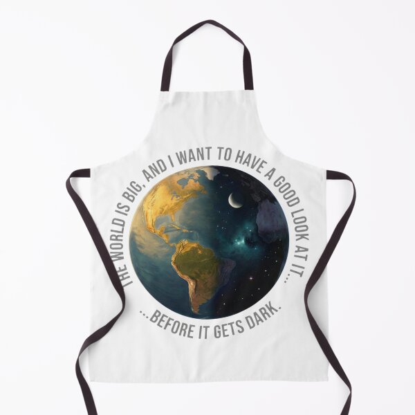 Item preview, The World Is Big – Day and Night Earth Quote Design designed and sold by GabeMountainArt.
