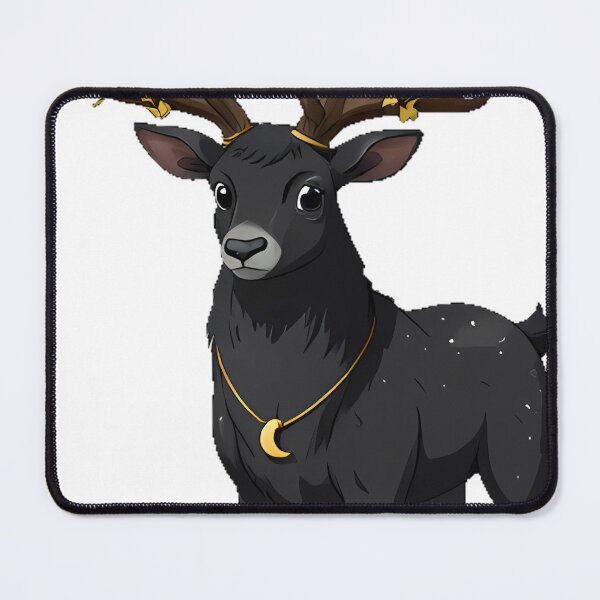 Item preview, Black Stag with Wheat Antlers designed and sold by IllumeInk.