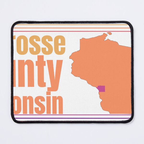 Item preview, La Crosse County Wisconsin Highlighted on State Map designed and sold by TheIconSmith.
