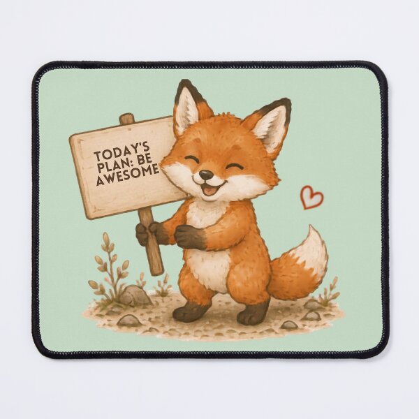 Item preview, Be Awesome Fox designed and sold by MellowMunchkins.