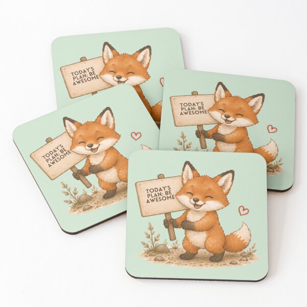 Item preview, Be Awesome Fox designed and sold by MellowMunchkins.