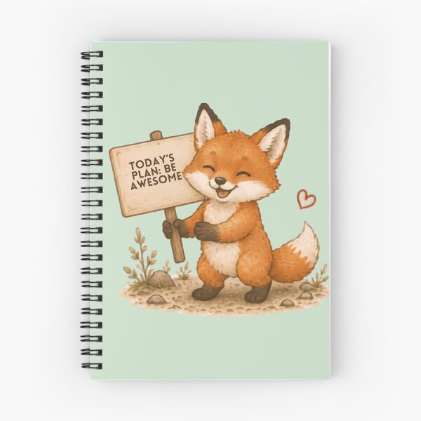 Item preview, Be Awesome Fox designed and sold by MellowMunchkins.