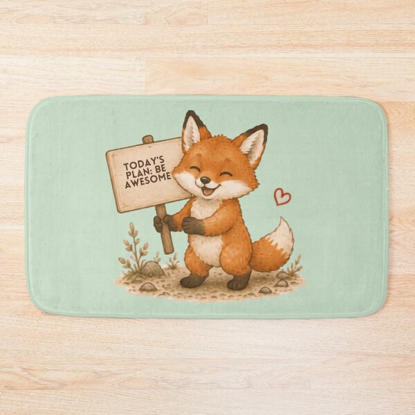 Item preview, Be Awesome Fox designed and sold by MellowMunchkins.