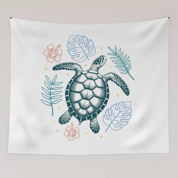 Item preview, Tropical Paradise Sea Turtle - Vibrant Boho Island Art designed and sold by ArthousePromos.