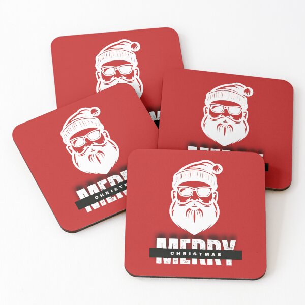 Item preview, Merry Christmas – Hipster Santa with beard designed and sold by dude-sign.