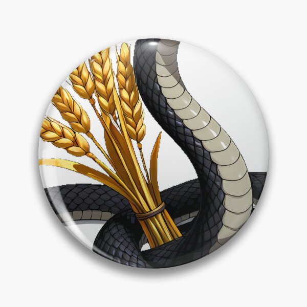 Item preview, Black Serpent Coiled Around Wheat designed and sold by IllumeInk.